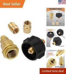 4 Pack Nut Propane Gas Fitting Adapter with 5040 Nut Propane Adapter to 1/4 I…