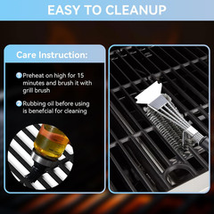 17″ Grill Grates for Charbroil Performance 5 Burner 463448021 463449021 46345002