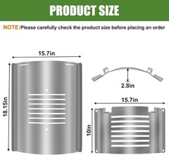 Flame Broiler Kit Pit Boss PB1285KC Stainless Plate