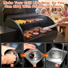 High-Quality Fire Burn Pot for Pit Boss 1150/1600 – Stainless Steel with Screws