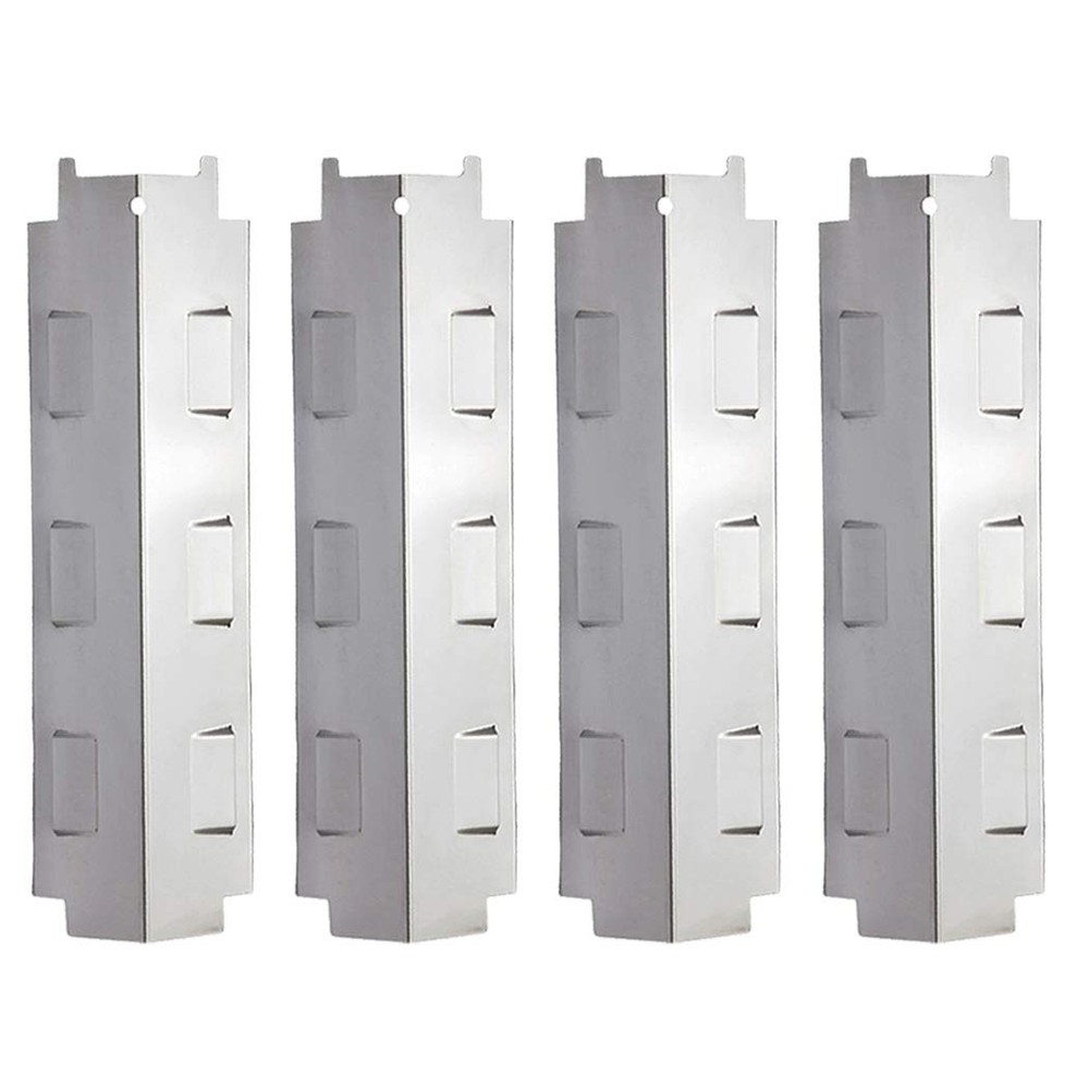 Stainless Steel Grill Heat Plate Shield Flame Tamer Burner Cover Set of 4