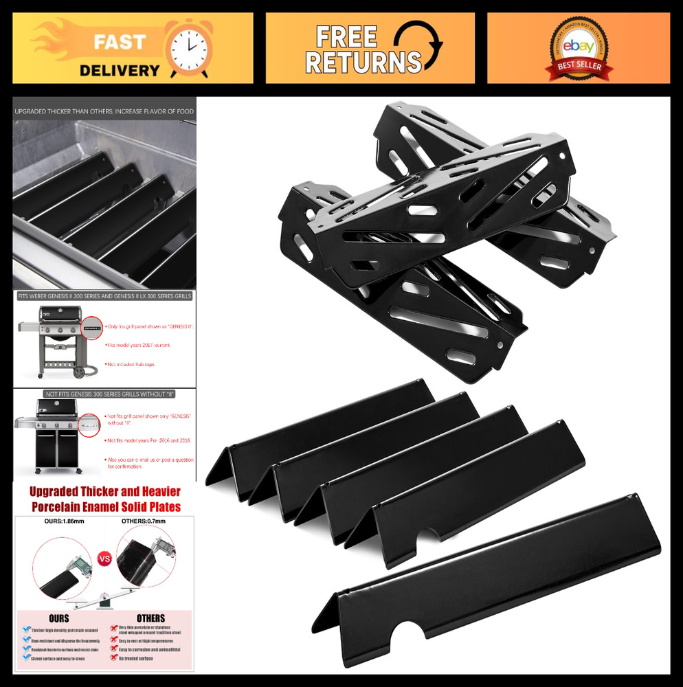 Replacement Flavorizer Bars & Heat Deflectors for Genesis II Grill Parts 300 Ser
