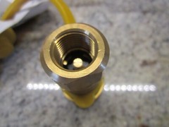 NEW Natural Gas Propane Quick-Connect Brass Fitting Model # QDD38