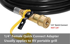 6 Feet Quick Connect Propane Hose with Regulator Replacement for Olympian 5100,