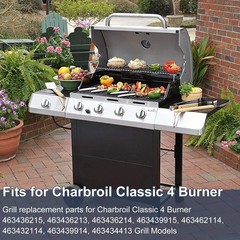 Grill Replacement Parts – Burners, Heat Plate, Carryover Tube & Igniter for Gas