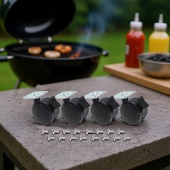 Replacement Locking Casters for Weber EX SX 315 Black Plastic 4 Pieces