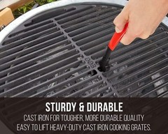 Universal Grill Grate Lifter Tool Hot Surfaces Handling Cooking Grid Lifter Grip
