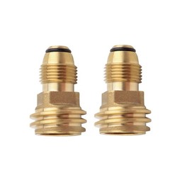 2PCS POL to QCC1 Propane Tank Adapter 100 lbs LP Tank Valve to Type-1 Fitting
