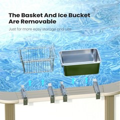 2 Pack Poolside Storage Basket – Versatile Large Capacity Swimming Pool Organ…