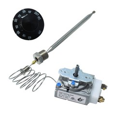 Universal Thermostat Control Replacement for Gas Fryer – Fits 0.315″ Bulb & Knob