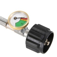 1Pc 6FT Propane Tank Hose Adapter 72 Inch with Gauge For Coleman Camp Stove
