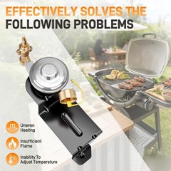 64866 Gas Grill Gas Valve Regulator For Weber Q1000 Q1200 50060001 50060301