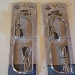 2 Pit Boss Smoker 2 Pack Advanced Meat Temperature Probes Woven Wire 67297 NEW