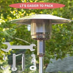 Mcvomv Patio Heater Replacement Parts Hardware Nut Set, Silver