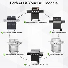 Yiming Grill Replacement Parts for Dyna-Glo 4 PCS Porcelain Steel + Burner