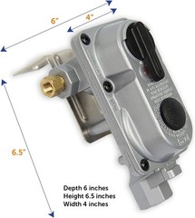 Durable 2-Stage Propane Gas Regulator with Color Indicator for RVs and Trailers