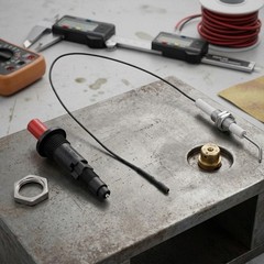 Push Button Piezo Igniter Kit Compatible with LP Propane Natural Gas Systems