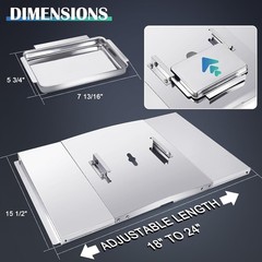 Grease Tray with Catch Pan for Nexgrill Dyna Glo Kenmore BHG Expert Backyard