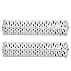 For Outdoor BBQ Stainless Steel Smoke Tube Set 2pcs for Enhanced Flavor