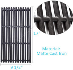 Cast Iron Cooking Grates Grid 3-Pack 17 x 9.5″ For Charbroil Tru-Infrared Lowe’s