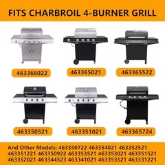 Replacement Parts for Charbroil Performance 4 Burner 463365522 463366022