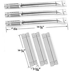 Nexgrill 720-0825, Stainless Burners, Stainless Heat Plates Replacement Kit