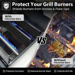 Barras Flavorizer 15.3 Pulgadas para Weber Spirit II 200 E210 E220 S210 S220