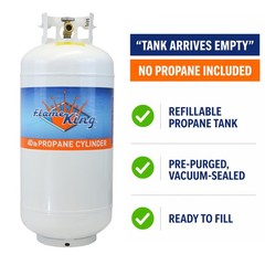 NEW 40 LB Pound Steel Propane Tank Refillable Cylinder with OPD Valve