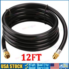 12FT Propane Hose c Flare Fitting Male Flare Extension Hose