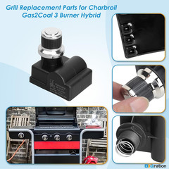 Grill Igniter for Charbroil Gas2Coal 3 Burner 463370519 463370516 463340516 4663