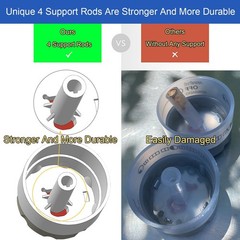 4-Pack 91538 Lighted Control Grill Knobs for Weber Summit 2012+ 400/600 Series