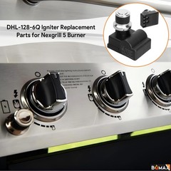 BQMAX DHL-128-6Q Igniter Replacement Parts for Nexgrill 720-0888 6 Outlet