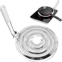 Heat Diffuser Flame Reducer Simmer Plate, Stainless Steel Heat Diffuser for Gas