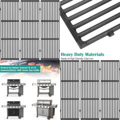 Cast Iron Grill Grates For Weber Genesis II 400, LX 400 E-410 S-410 E-435 S-435