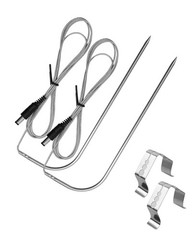 2 Pack Temperature Meat Probe Probe, stainless steel