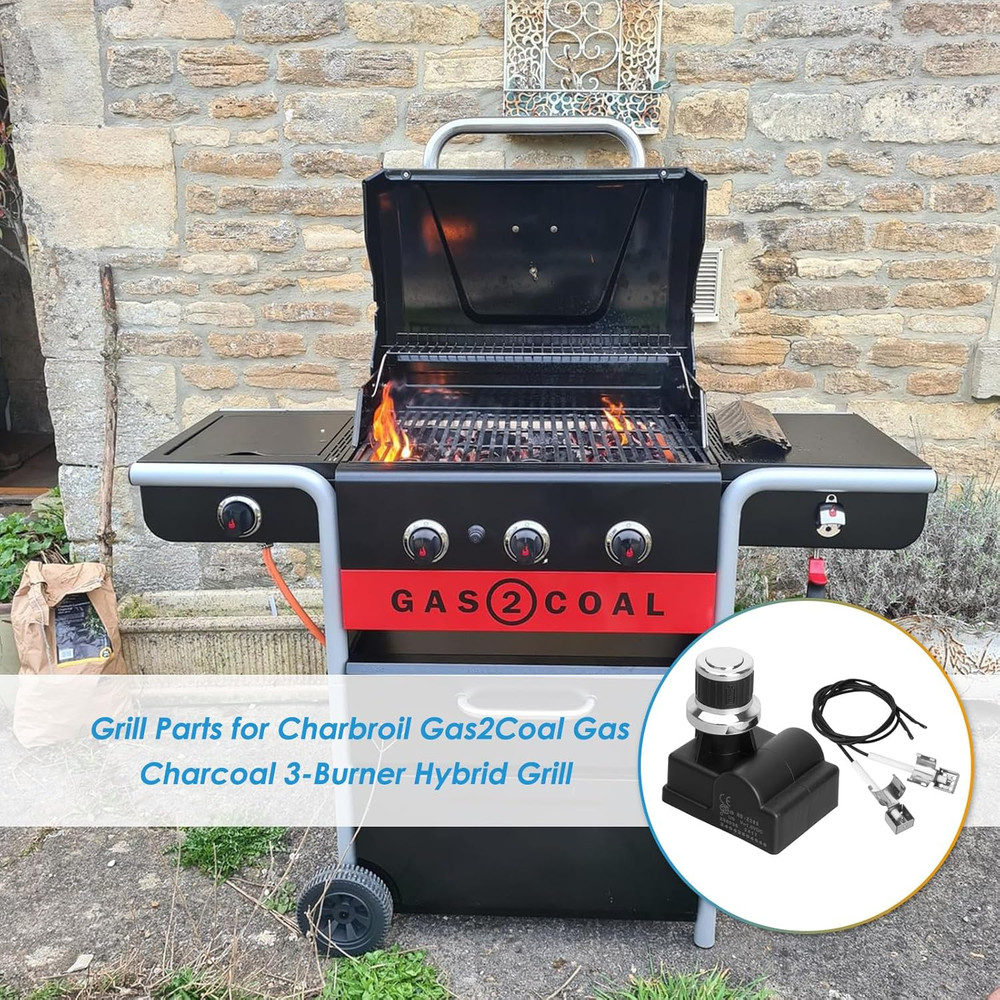 Grill Igniter for Charbroil Gas2Coal 3 Burner 463370519 463370516 463340516 4663