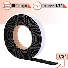 Durable High-Temperature Smoker Gasket 15 FT – 7/8″ x 1/8″ for Enhanced Cooking