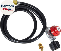 Propane Regulator,4 Feet High Pressure 0-20 PSI Gas Burner Adjustable Hose,Suita
