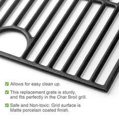 17 Inch Grill Grates Cast Iron for Nexgrill 720-0830H 720-0783E 720-0670C