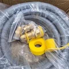 Aekops 24FT 1/2 Natural Gas Hose Quick Connect Generator Grill CSA Brass 100K