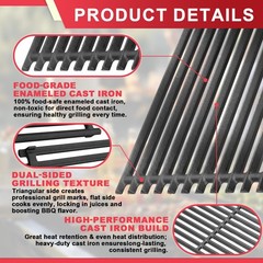 Emitter Plate & Grill Grate for Charbroil Commercial 3 Burner Gas Grill Parts…