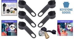 5-Pack Universal Propane Dust Caps for Filler Valves & Gauges