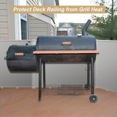 Fireproof Heat Shield Mat for Grill, Deck, Fence & Railing – Heavy Duty 3’x4′ Co