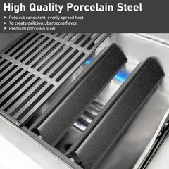 15.3 Inch Porcelain Flavorizer Bars for Weber Spirit I II 200 Series E210 S210