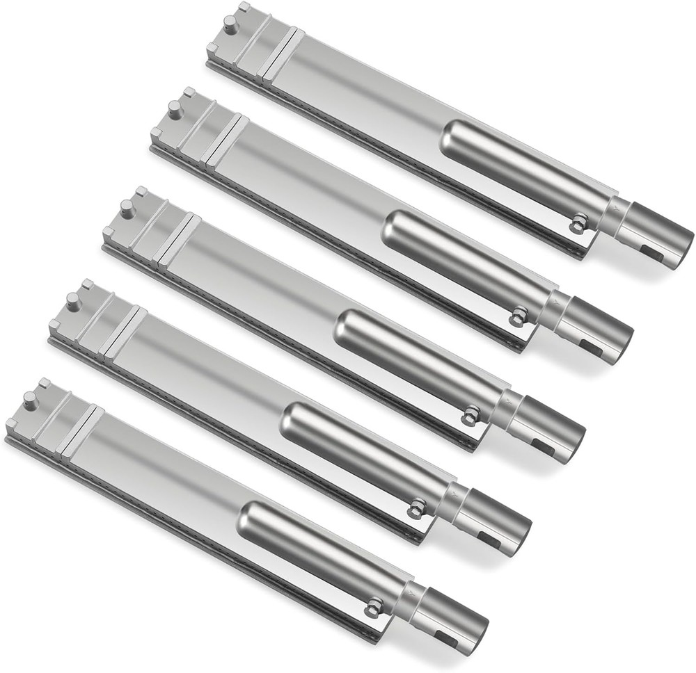 5pc Cast Stainless Steel Burner Set for Bull BBQ 16 1 8in