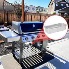 40pk BBQ Grease Drip Pan Foil Liners for Weber Genesis II 400 600 Summit Grills