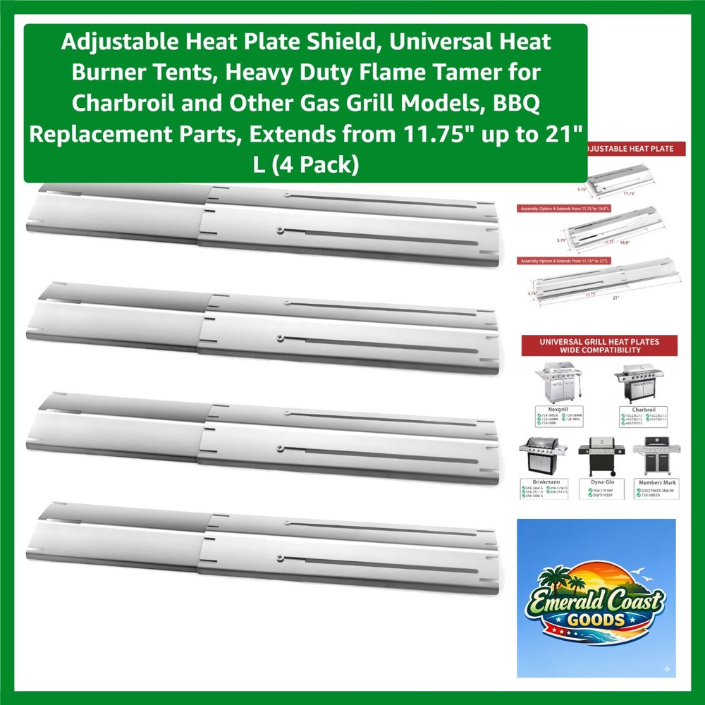 Adjustable Heat Plate Shield, Universal Heat Burner Tents, Heavy Duty Flame T…