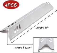 4 PCS Grill Heat Plates for Backyard Grill Parts BY15-101-001-02,BY13-101-001-13