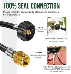 New Propane Regulator Hose Replacement Outdoor Indoor for Mr. Heater Big Buddy