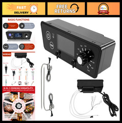 LCD Display Trapezoid Grill Controller Panel for Vertical Wood Pellet Smoker, 2